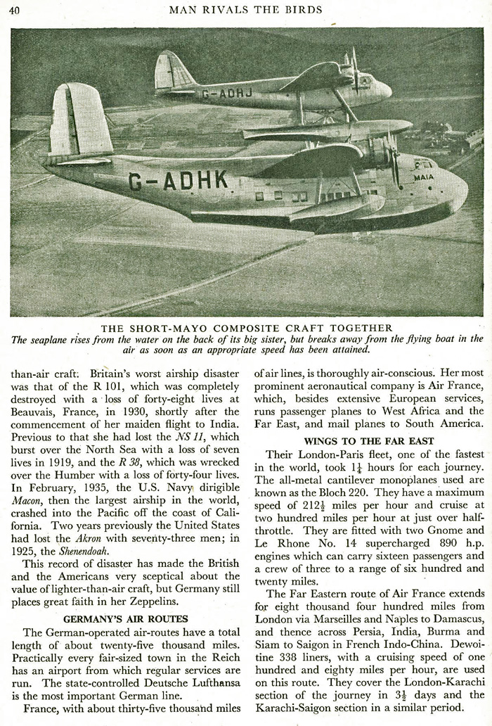 Short-Mayo 'piggyback' flying boats